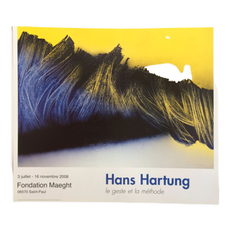 Exhibition poster after Hans Hartung fondation Maeght 2008