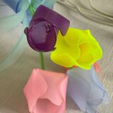Lampe fleurs 1980