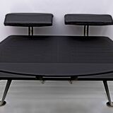 Paolo Piva Double Bed King-Size Brass and Steel "Adia" by B&B, 1980s