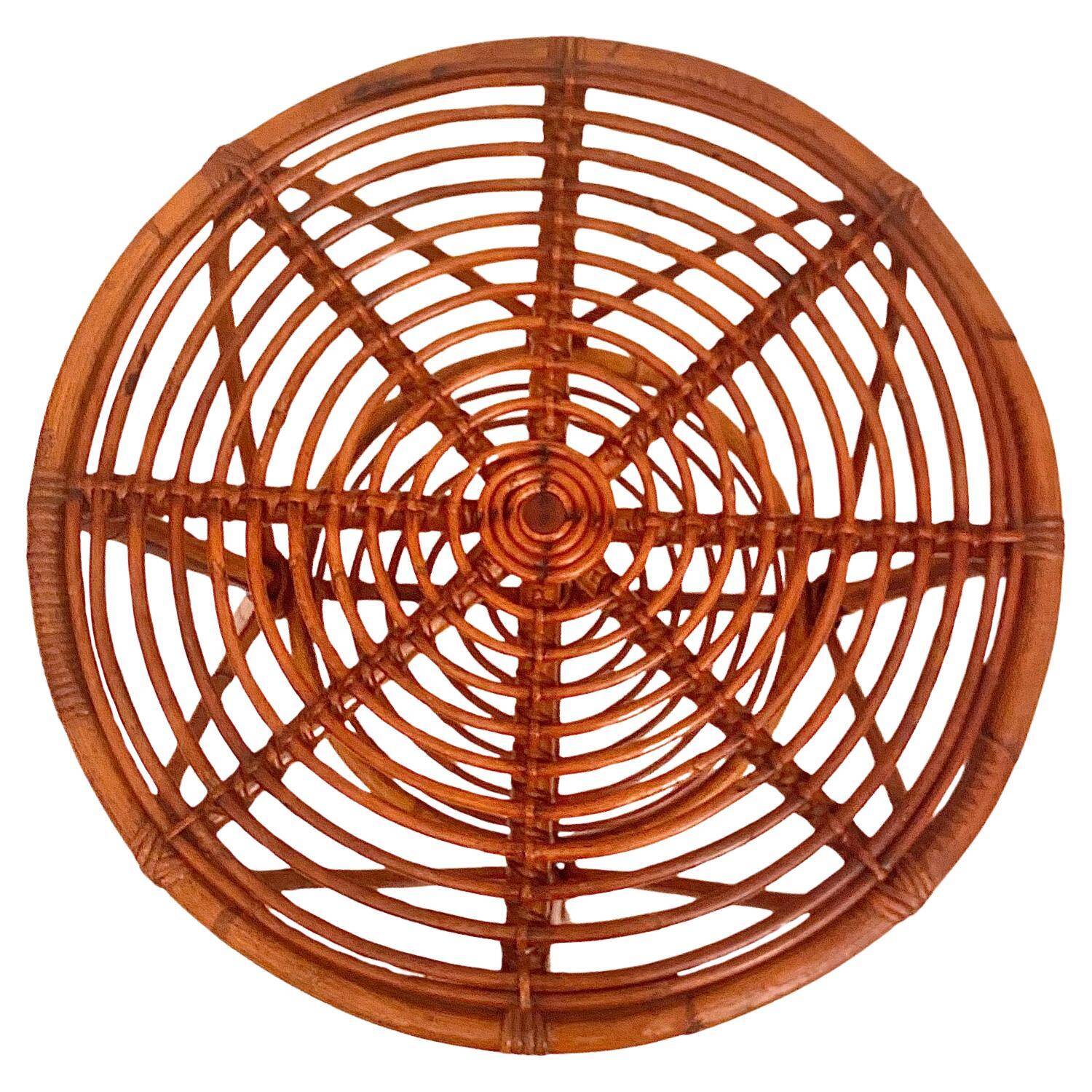 Mid Century Modern Bamboo Chairs and Table Set, Italy 1960s