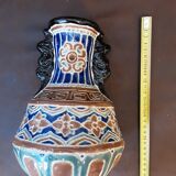 Antique ceramic vase signed M