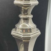 Pair of English silver-plated candlesticks from the 1950s