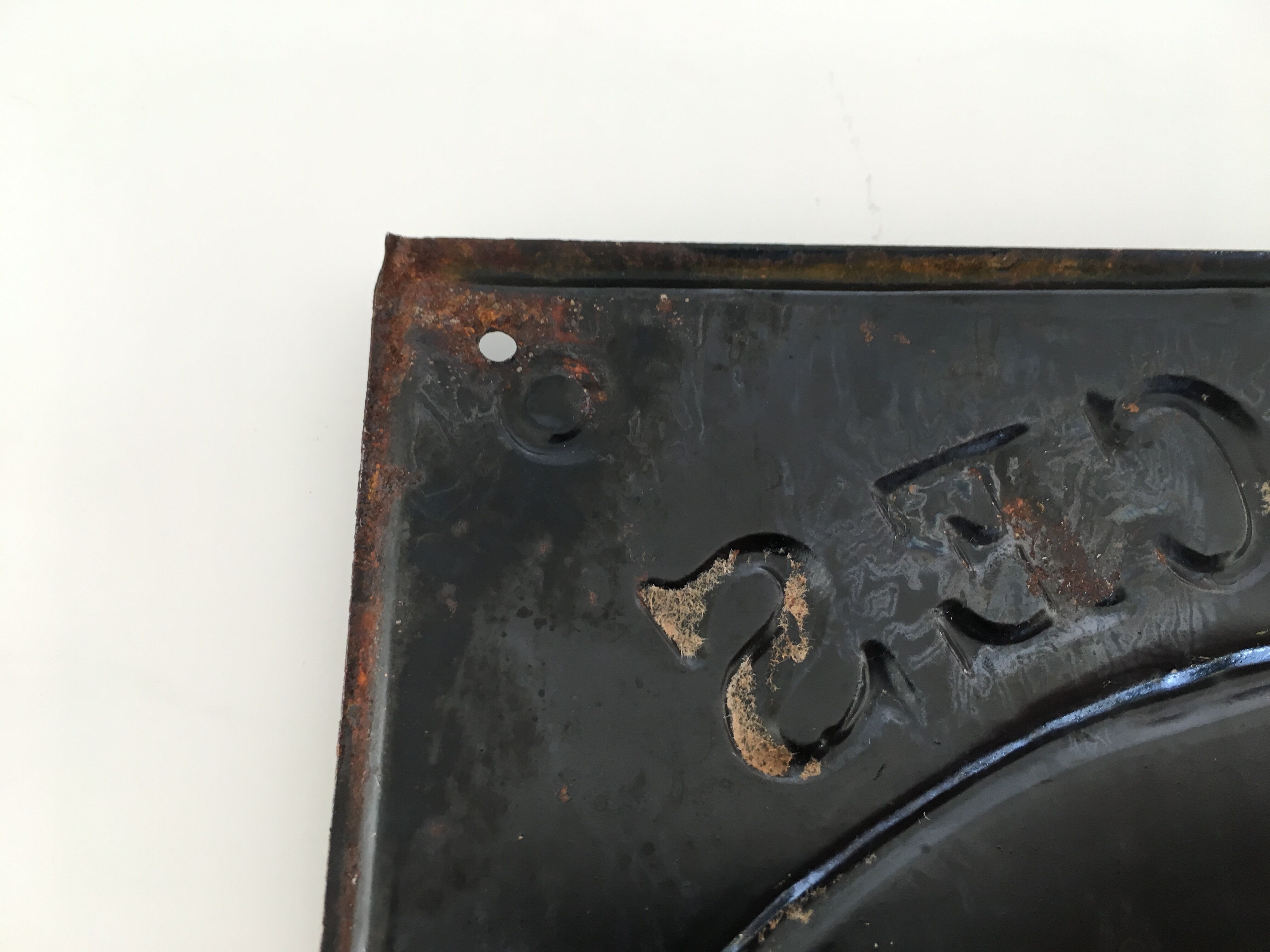 Antique enamelled plate 1900