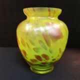 Vase en verre cristallin soufflé