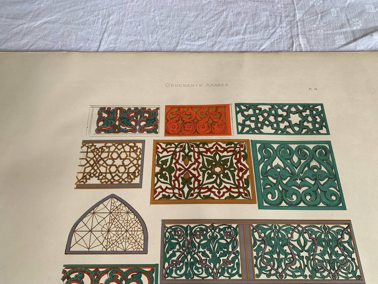 Ancient Oriental Lithography - Arab Ornaments