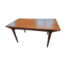 Scandinavian design table in teak and teak veneer