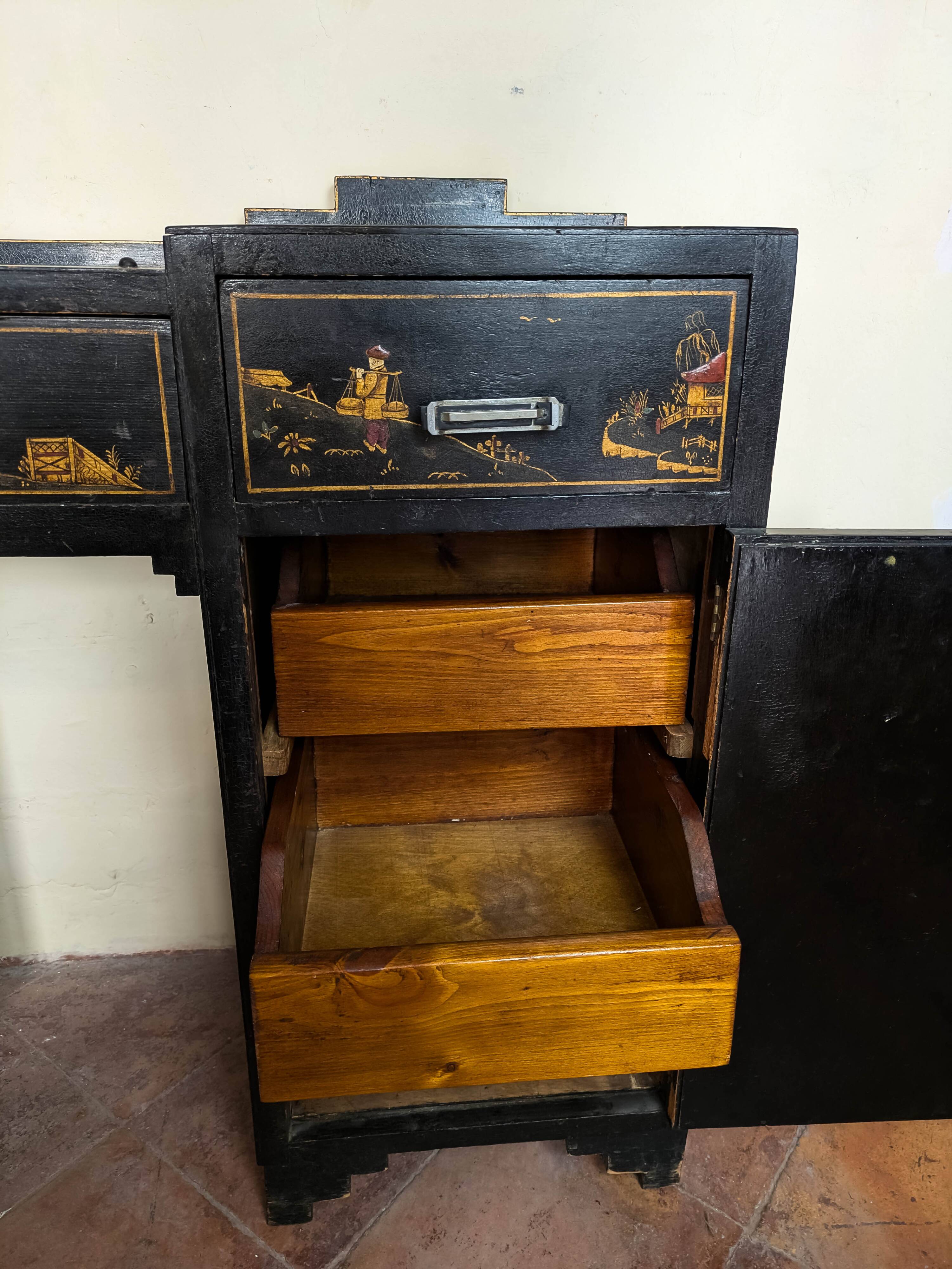 Small Chinese lacquer desk