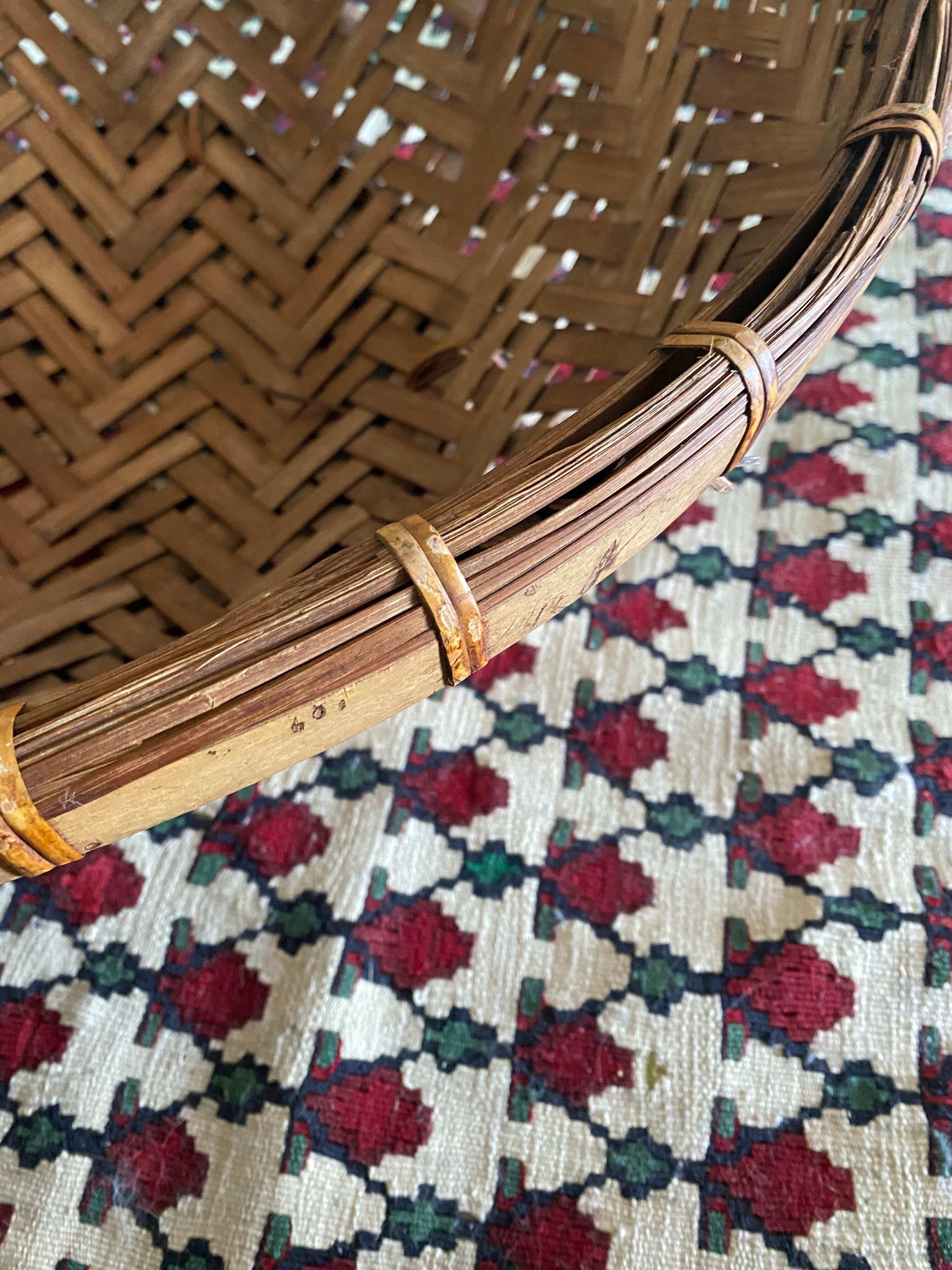 Bohemian bamboo XL panière