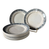 Assiettes plates Saint-Amand