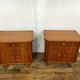 Pair of night tables feet compass bedside end of vintage sofa old 1950 1960 retro