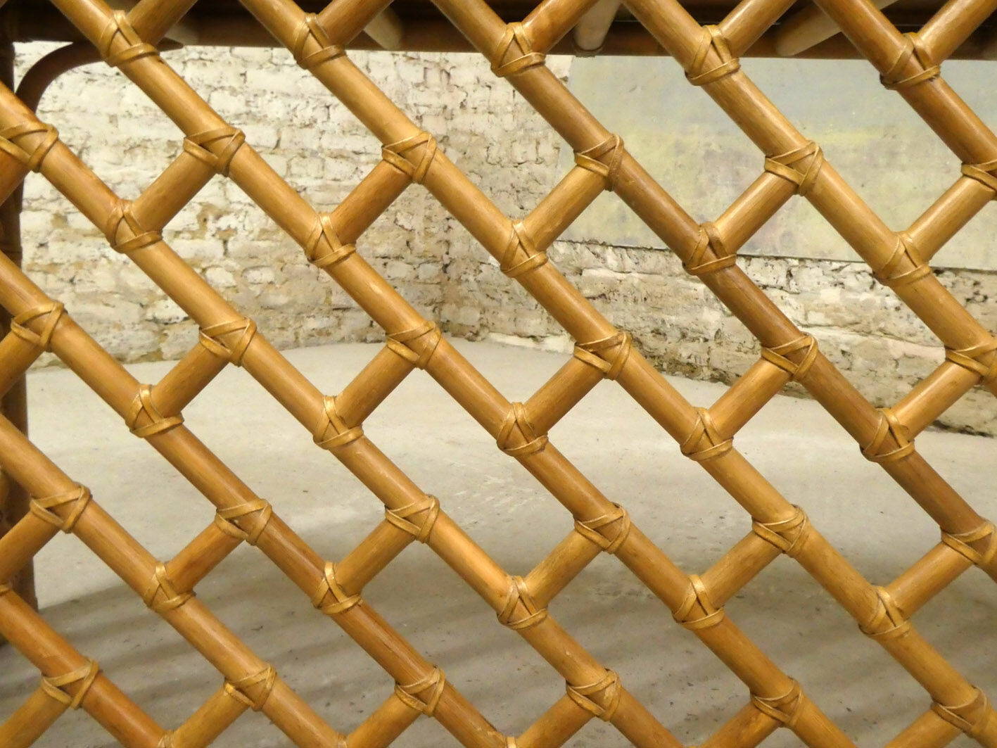 Bamboo dressing table console, 1970