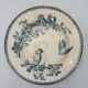 Assiette creuse longwy mesange terre de fer bleu - faïence ancienne fr
