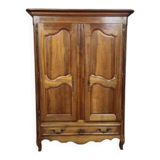 Armoire époque Louis XV en noyer massif époque XVIIIeme