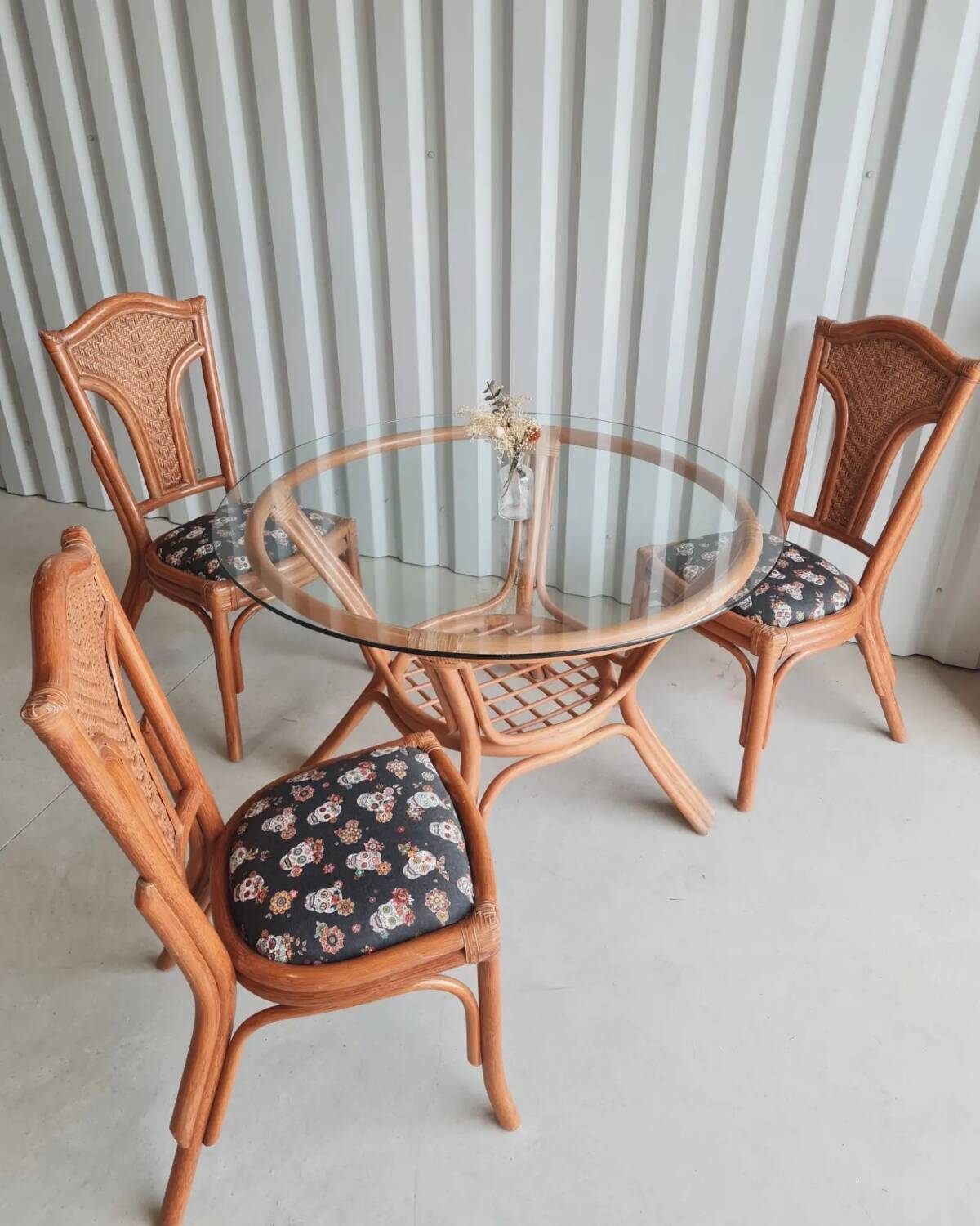 Rattan garden furniture