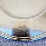 Christofle round tray in silver metal