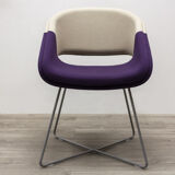 Lounge chair orangebox beige and violet
