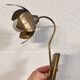 Brass flower wall light