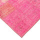Handwoven oriental vintage 203 cm x 300 cm pink patchwork carpet