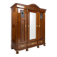 Art Nouveau wardrobe in walnut and pine - 1900-1915