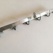 Patère wears hotel coats in nickel metal, early 20th.