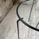 50s metal and glass nesting coffee tables