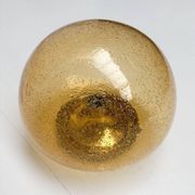 Ceiling or wall lamp in amber mushroom style, 1960s.