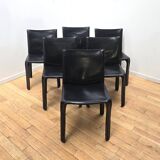 Set of 6 CAB 412 chairs, Cassina