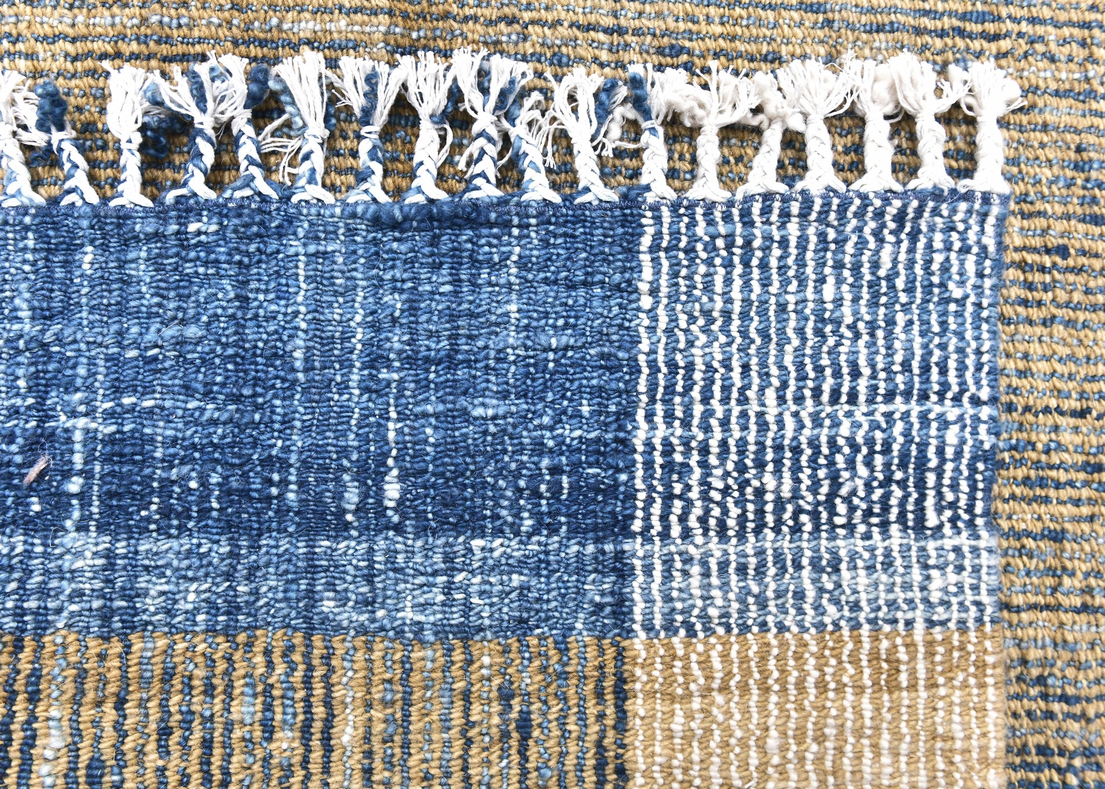 Mustard Kilim Rug- Yellow Blue Kilim Rug 190x290cm wool kilim tapi
