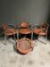 Ensemble de 4 chaises design italiennes des années 1970