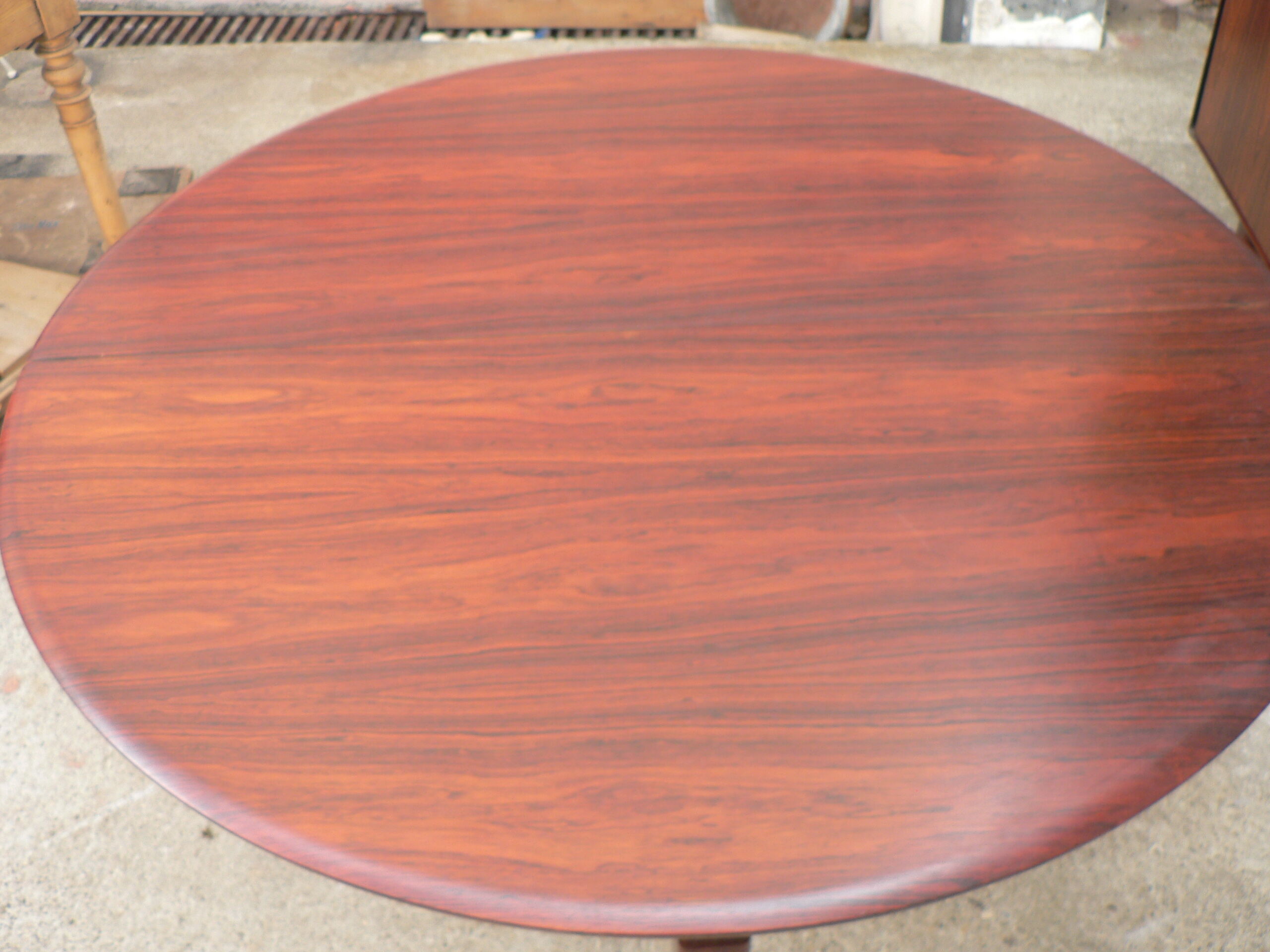 Roundtable scandinavian rosewood to extension