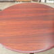 Table ronde scandinave palissandre à rallonge