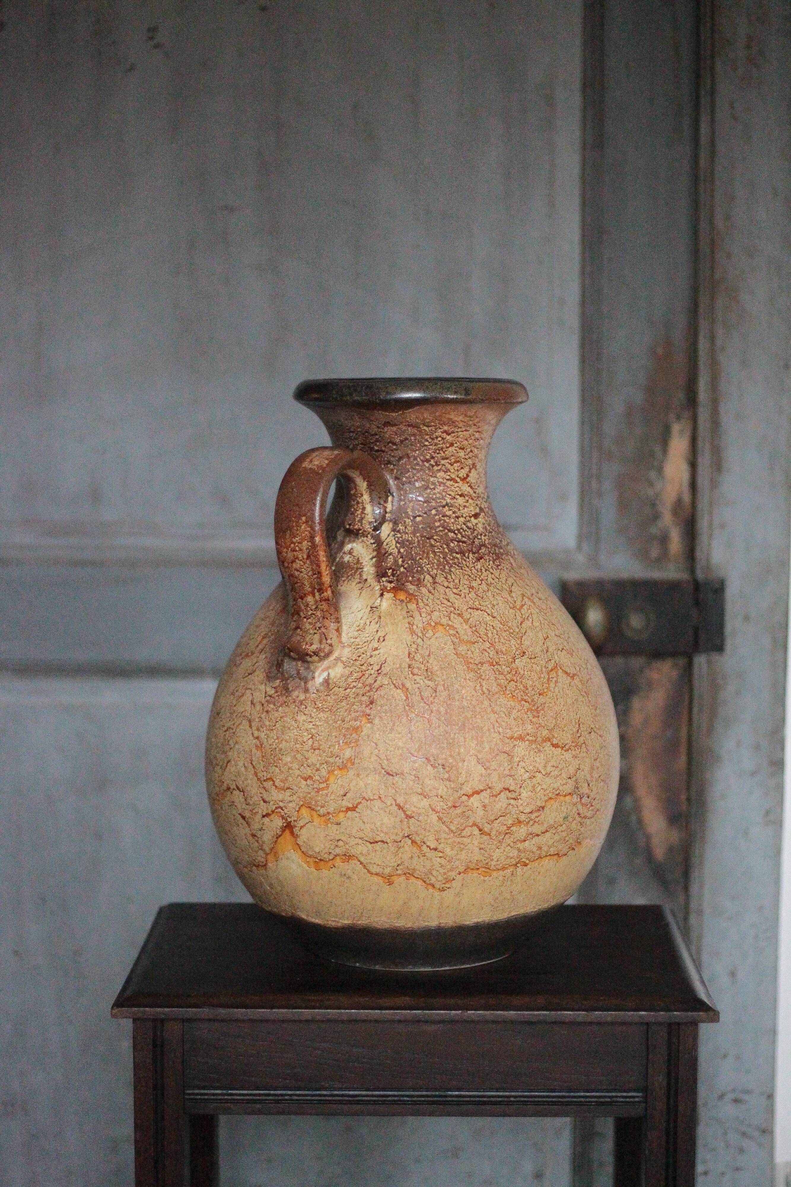 Large ceramic vase 495-48 West Germany, decorative vase, flower pot