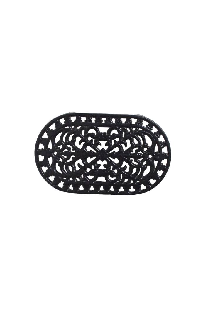 Black cast iron trivet