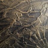 Large original and unique bronze relief painting "humanis" 61x