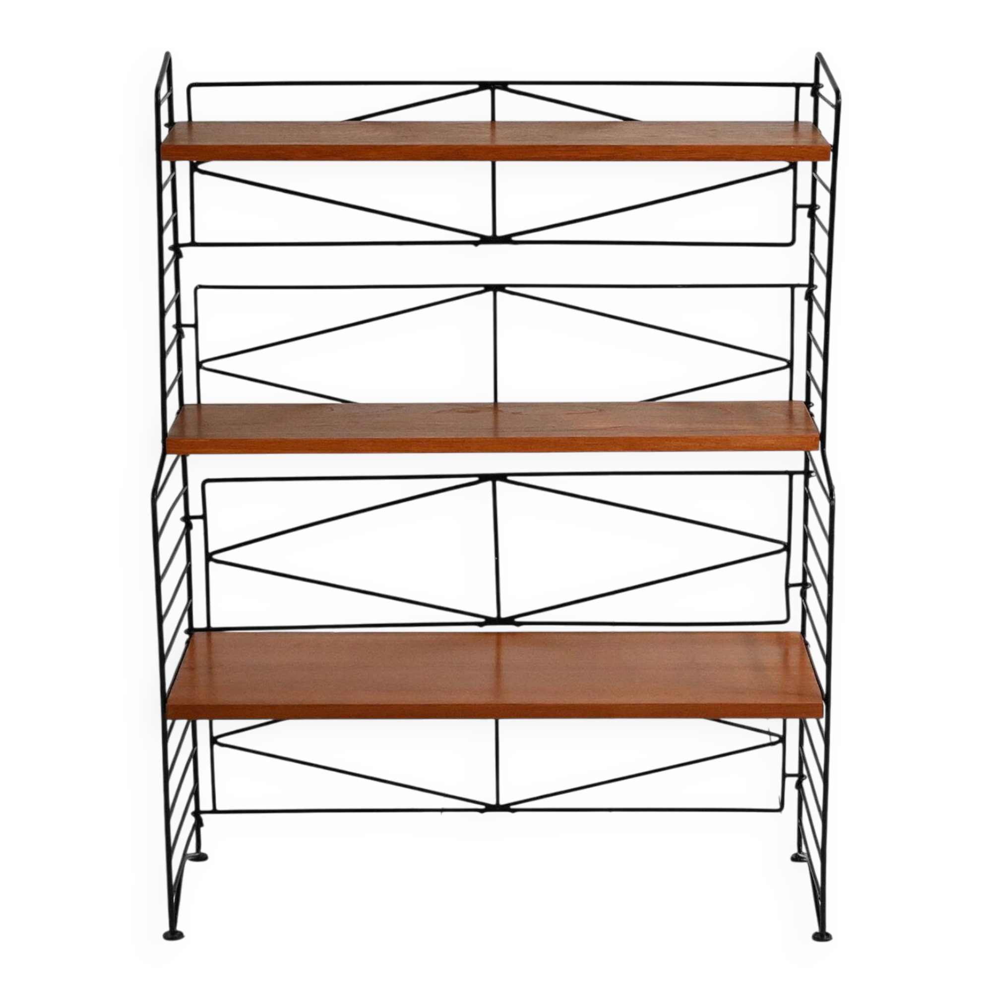 Scandinavian modular bookcase “String” style 1950s–60s