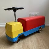 Kiddicraft vintage red blue and yellow children's carrier truck
