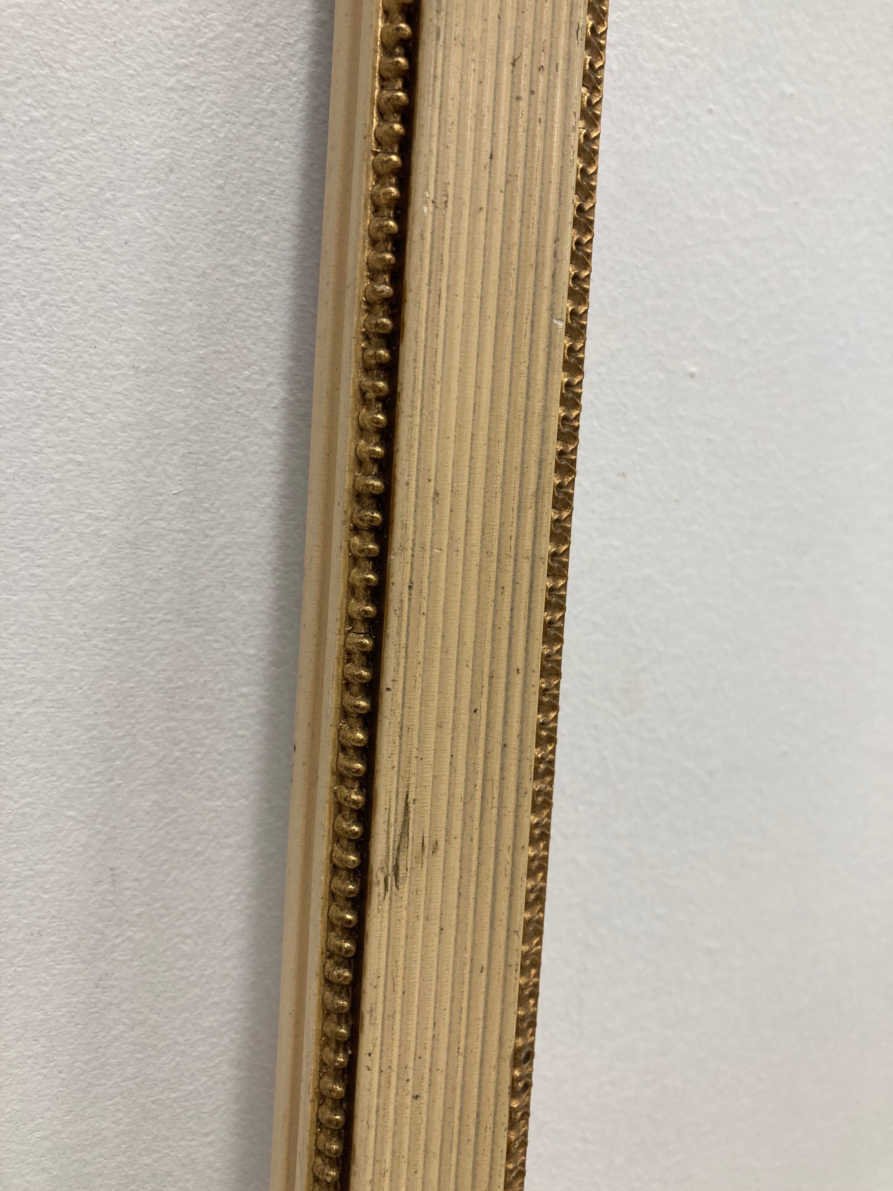 Vintage cream and gold frame