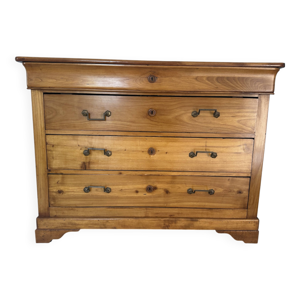 Commode Louis-Philippe en merisier – XIXᵉ siècle – restaurée