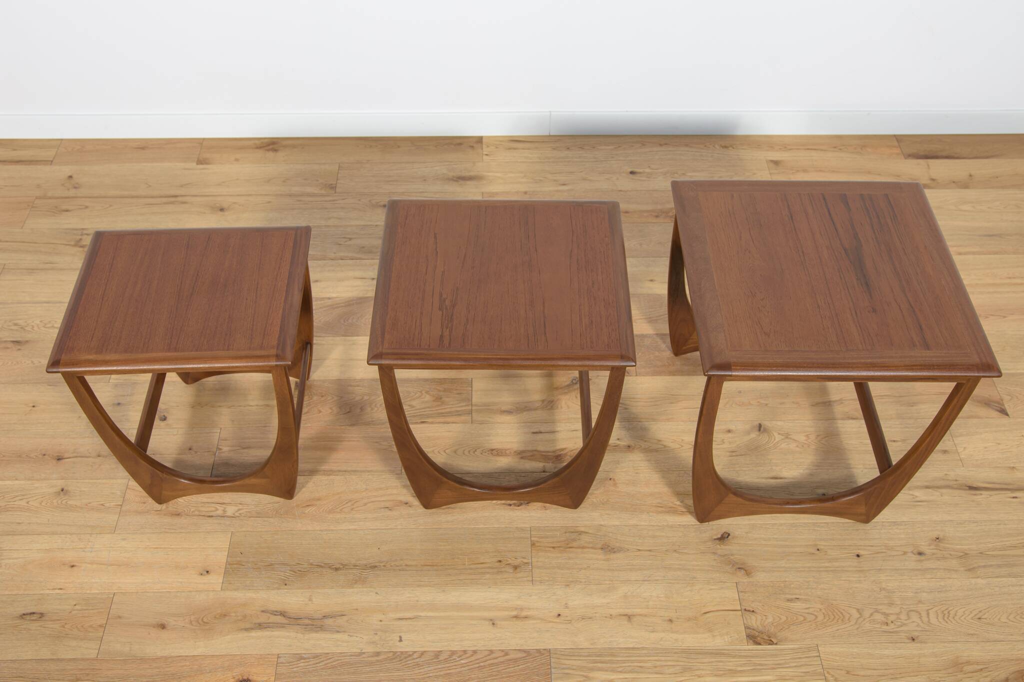 Mid-Century Teak Nesting Tables by V. Wilkins for G-Plan, 1970s, Set of 3