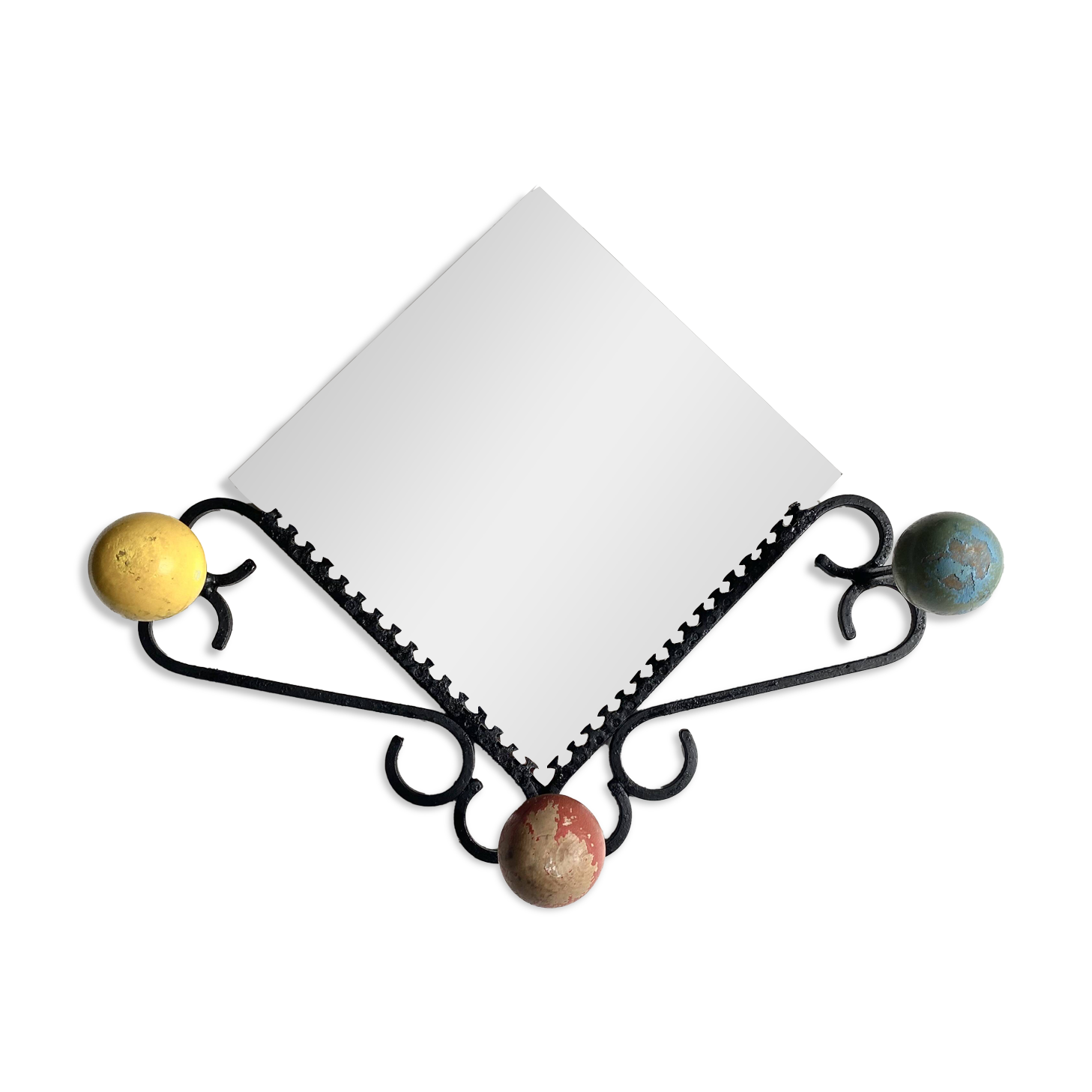 Vintage coat rack with mirror