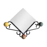 Vintage coat rack with mirror