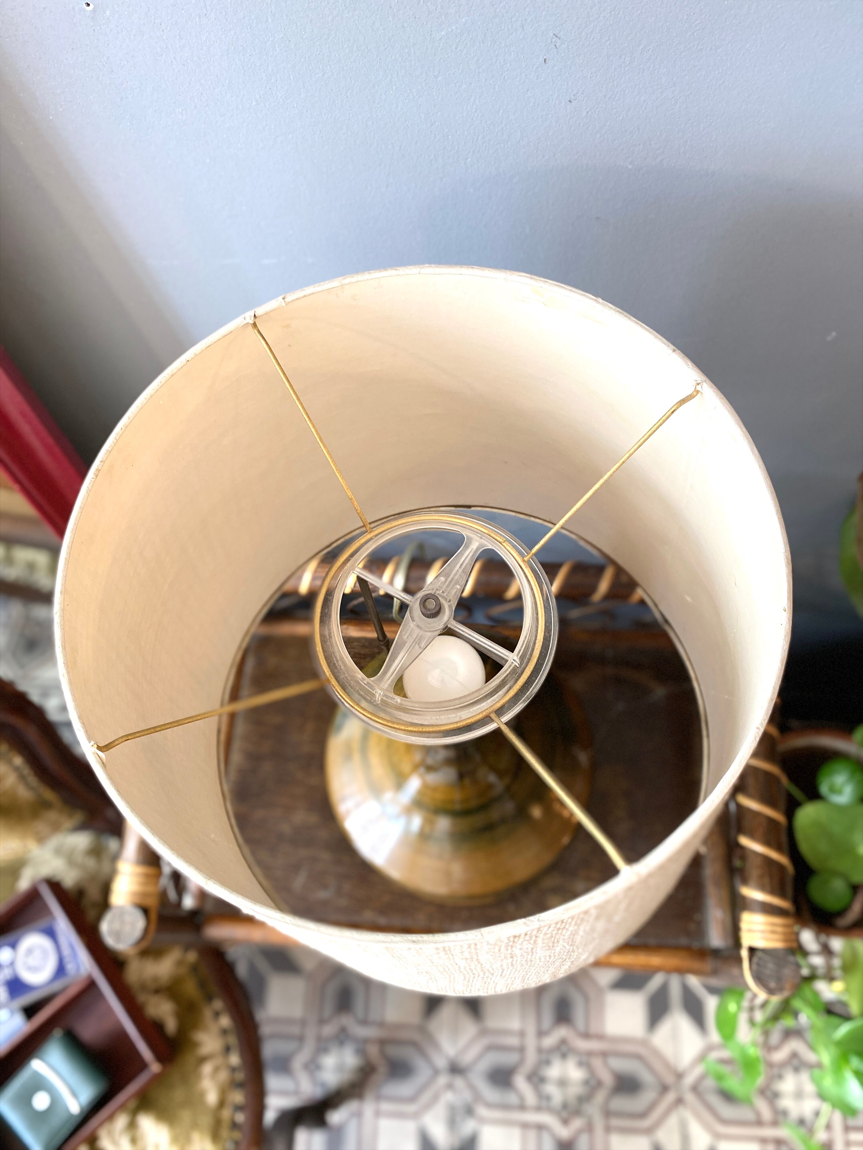 Danish ceramic lamp Hanne Stentoj from the 1960s.