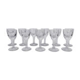 Set of 11 drip glasses