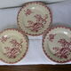 3 flat plates of Gien model Thistles 211215