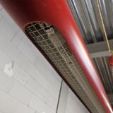 Vintage height adjustable red fluorescent tube lamp (Massive)
