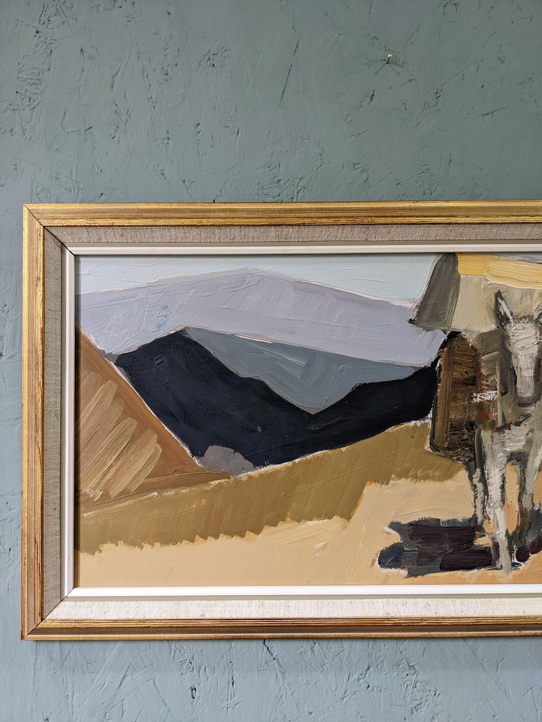 1964 swedish vintage oil painting