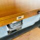 Extendable dining table in teak, butterfly extension by Van Pelt circa 1960.