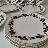Sarreguemines DV France dessert plates Jeannette model