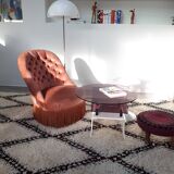 Table basse en altugas design années 70