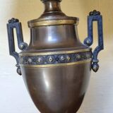 Lampe ancienne empire fin XIXe bonze